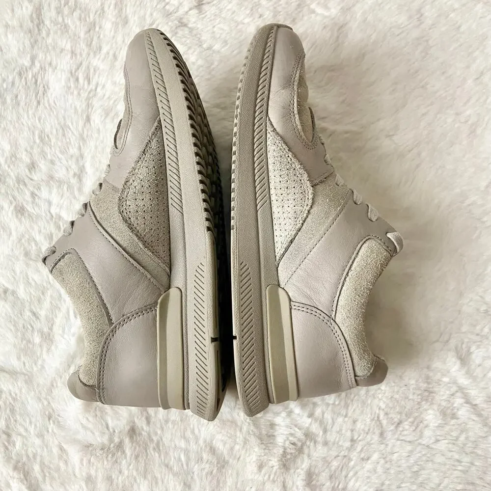 Tread by Everlane Light Grey Leather Trainer Size 8.5